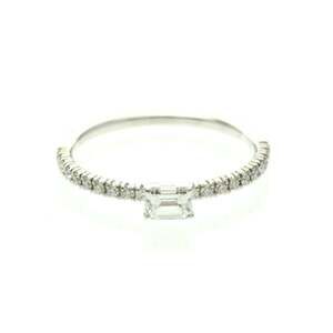 CARTIER Silver Diamond Ring